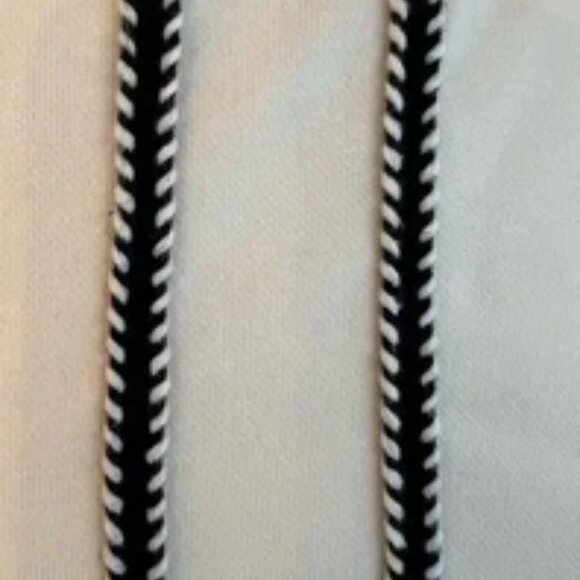 Anthropologie by Eri + Ali Top Cotton Fringe Boho Zipper 3/4 Sleeves, sz Large - Picture 12 of 14